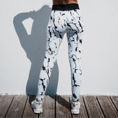Legging Marbre White