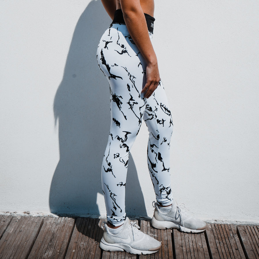 Legging Marbre White